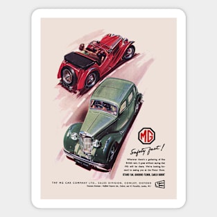 MG CARS - advert Magnet